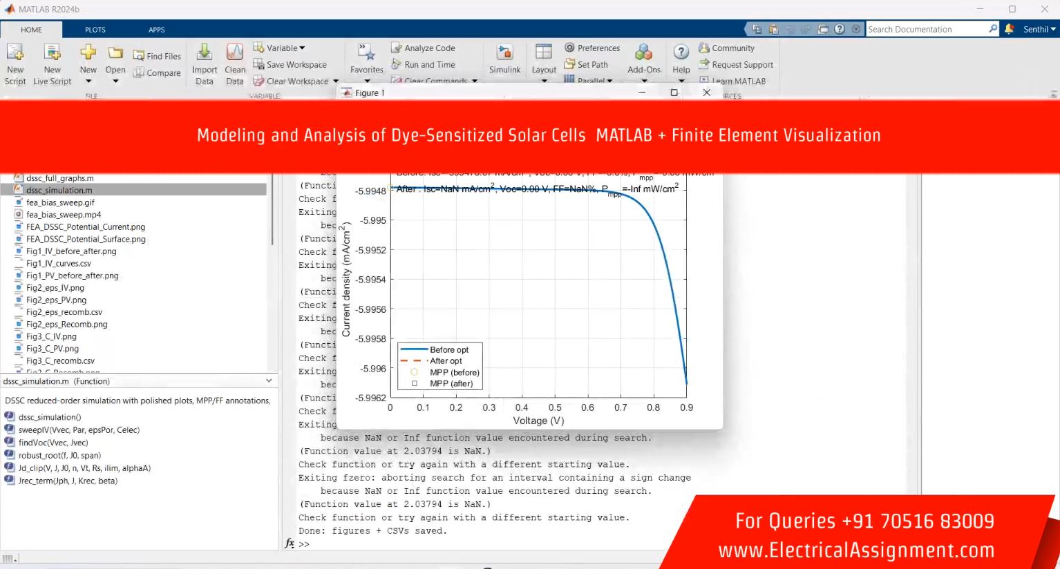 Dye-Sensitized Solar Cell Modeling in COMSOL Multiphysics screenshot 2